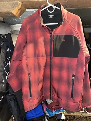Snozu Performance Windbreaker Light Jacket Mens Large Red Black Coat  • $10