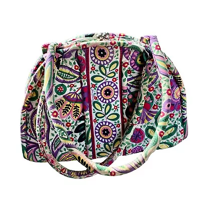 Vera Bradley Eloise Viva La Vera Kiss Clasp Handbag Purse Bag Discontinued Read • $25