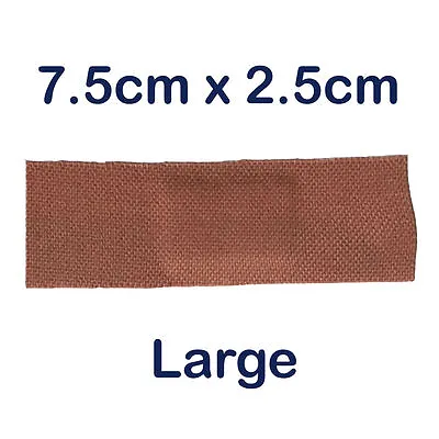 Steroplast Premium Tough Fabric Medical Grade Cut Plasters Large 7.5cm X 2.5cm • £31.89