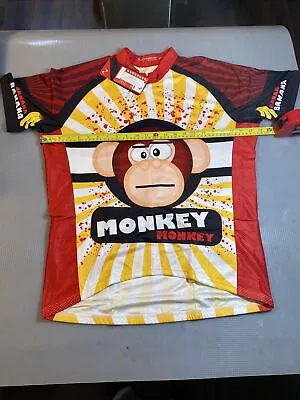 ScudoPro Crazy Banana Monkey Cycling Jersey 2XL XXL (8589-1) • $14.99