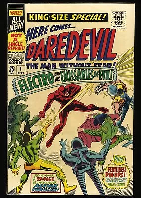 Daredevil Annual (1967) #1 VF- 7.5 1st Appearance Emissaries! Marvel 1967 • $75