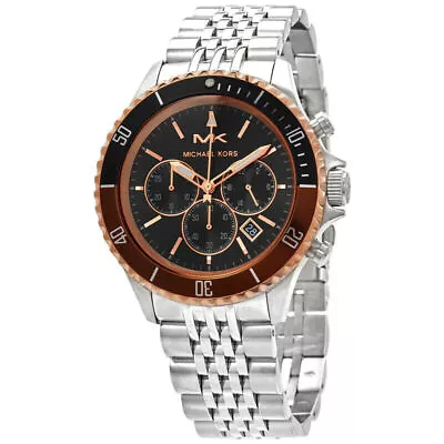 Michael Kors Mens Bayville Chronograph Watch Mk8725 - Warranty - Rrp 439.00 • $157.56