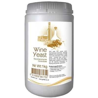 £20.95 • Buy Wine Yeast 1kg Saccharomyces Cerevisiae Universal Red White Rose Champagne