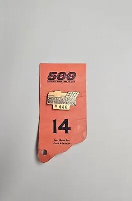 1982 Indy 500 Pit Pass Badge Pin Press Media Indianapolis Auto Racing • $14.99