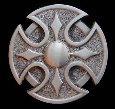 Celtic Shield Cross Belt Buckle Great American Products Pewter New • $13.95