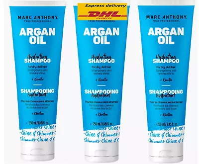 3 X MARC ANTHONY  Argan Oil Hydrating Shampoo Strengthens Hair EXPRESS SHIPPING • $114.50