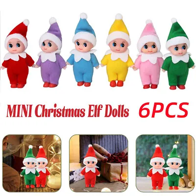 £3.99 • Buy 6PCS Christmas Tree Elf Doll Home Oranment Kids Baby On The Shelf Elf Toy Gift