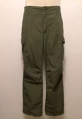 1969 Trousers Jungle Vietnam Pants Slant Pockets Medium Regular Cargo 34 X 30 • $119
