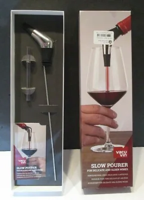 $9 • Buy Vacu Vin Slow Pourer For Delicate And Older Wines Stainless NIB