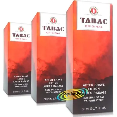 3x Tabac Original After Shave Lotion Spray 50ml • £29.49