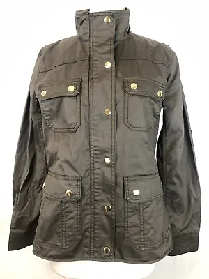 J Crew Boyfriend Field Jacket Women Size S Military Safari Brown Gold Button NWT • $54