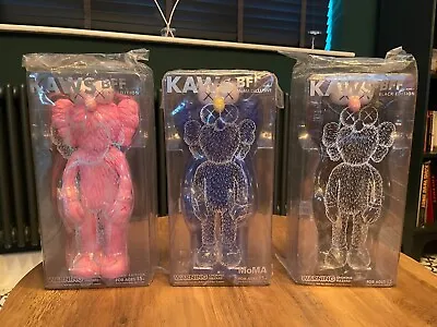 Kaws Bff - Genuine Full Set - Black Blue (moma) & Pink - Brand New And Unopened • £1800