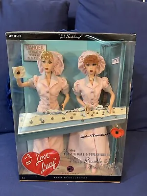 Barbie I Love Lucy Job Switching Lucy Ricardo And Ethel Mertz Pink Label Sound • $79.99