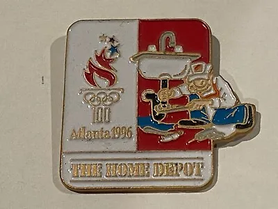1996 Atlanta Olympics Enamel Lapel Pin The Home Depot Plumber Pipe Wrench Sink • $33.64
