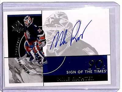 2019-20 Upper Deck Spa Sign Of The Times 90s Mike Richter Auto New York Rangers • $60