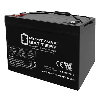 Mighty Max 12V 100Ah Replacement Battery Compatible With Minn Kota Trolling Moto • $169.99