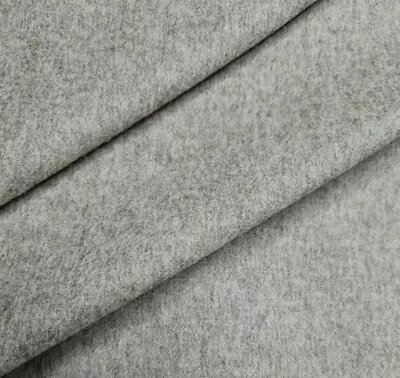 £0.99 • Buy Wool Blend Fabric Beige Melange Colour For Jacket Coat 55  Wide
