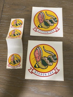 $8 • Buy VA-204 RIVER RATTLERS A-7 Corsair US NAVY Reserve Attack Squadron Stickers