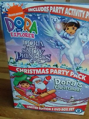 £5.99 • Buy Dora The Explorer - Christmas Party Pack Limited Edition 2 DVD Box Set W Poster