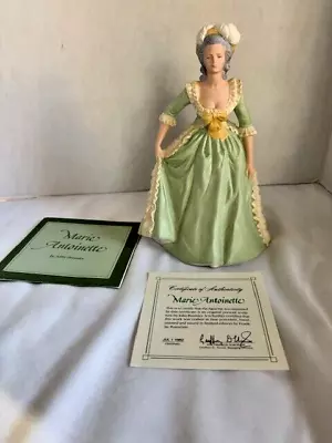 NEW Franklin Porcelain  Marie Antoinette  Figurine 1982 Victorian COA • $10