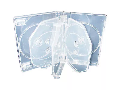 52 New Quality Slim 27mm 8-DVD Cases W/Patented M-LOCK Super Clear DB27-8C-FM-N • $115