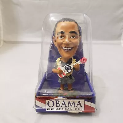President Barack Obama Bobblehead Doll Desk Top Ukulele Lei Shorts Flipflops  • $24
