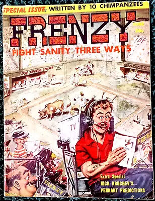 FRENZY Magazine #2 June 1958! FINE! 6.0 SHARP! SOLID! TIGHT! H-T-F! $0.99 Start! • $1.04