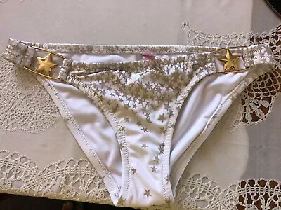 Victoria Secret Gold Star Bikini Hipster Bottom XS AUS 8 Brand New   • $45