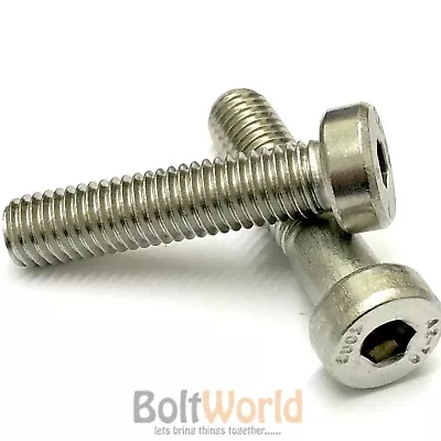 £2.95 • Buy M3 M4 M5 M6 A2 Stainless Low Head Socket Cap Screws, Allen Key Bolts Hex Head