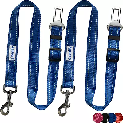 Zenify Dog Car Seat Belt Seatbelt Lead Puppy Harness - Heavy Duty Adjustable Car • $26.62