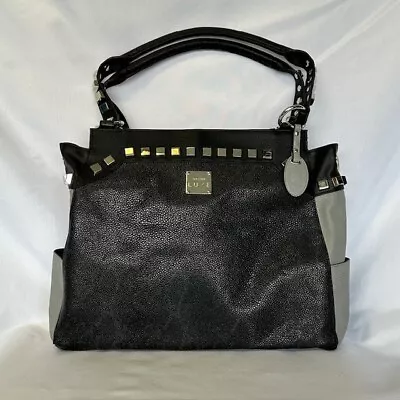 Miche - Calgary Luxe Prima - RETIRED Purse - Black Gray & Silver - W/ Insert • $30