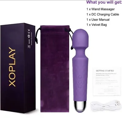 Xoplay Personal Multi Function Re-chargable Vibration Massage Wand • £16.99
