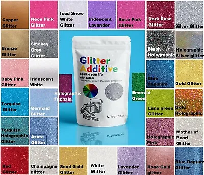 Glitter Paint Wall Additive For Emulsion (Choose 40+ Colours) Wallpaper • £5.99