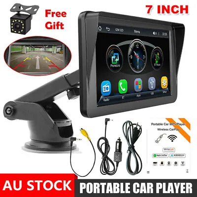 7  Portable Car Stereo Radio For Apple CarPlay Android Auto BT Head Unit +Camera • $79.99