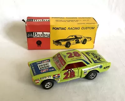 Buby Vintage Pontiac Stock Car 1/43 Lime Green Made Argentina W/Orig. Box RARE! • $50