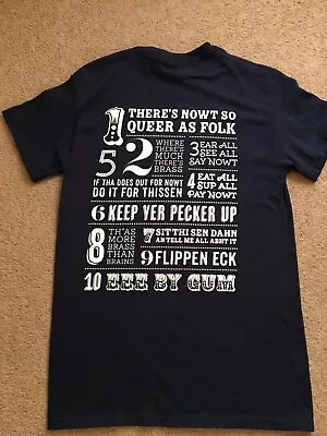 Yorkshire Rules/Sayings Unisex Navy T Shirt - Adult Size S • £9.99