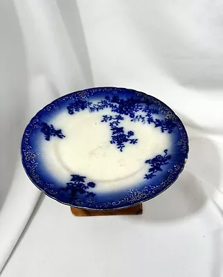 Antique LaBelle China Porcelain Wheeling Pottery Blue Floral Plate • $25