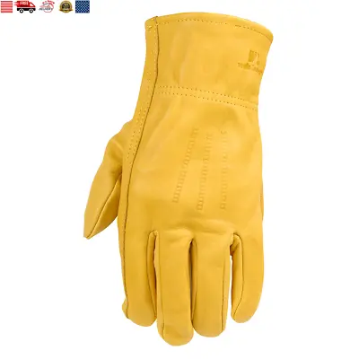 Wells Lamont Men'S Leather Work Gloves 6-Pair Genuine 100% Leather Free Ship... • $54.62
