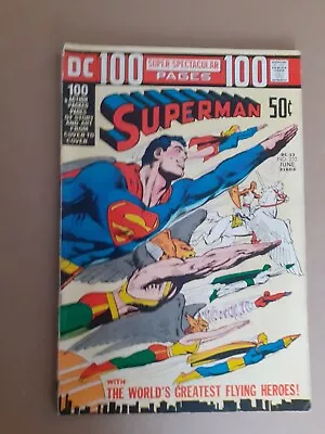 Superman No 252. Neal Adams Wrap Around Cover Art. 100 Pages. 1972 VG/F DC Comic • £28.99