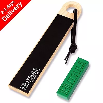 Hutsuls Pocket Knife Leather Strop Kit For Knife Sharpening Stropping Compound • $14.99