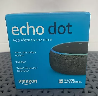 Amazon Echo Dot (3rd Generation) *Box Slightly Damaged* • $47