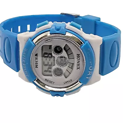 Women's Men's Sports Watch Multi-Function Resin Honhx WR 30M Turquois • $7.95