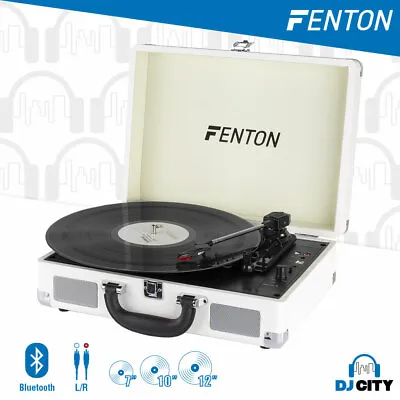 $78 • Buy Fenton RP115D Record Player With BT And Vinyl Briefcase (White)