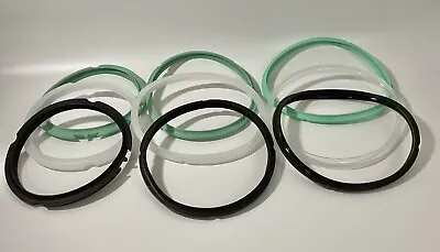 3 Pcs Silicone Gasket Seal Rings For 3 6 Or 8 Qt Instant Pot White/Green/Black • $21.49