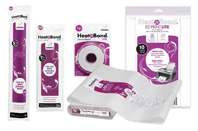£18.95 • Buy Heat And Bond LITE Iron On Adhesive For Applique Join Fabrics Without Sewing