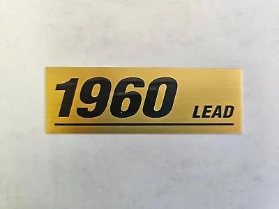 MARSHALL 1960 LEAD Speaker Logo Plastic MARSHALL 1960 LEAD AMP PLATE • $7.90