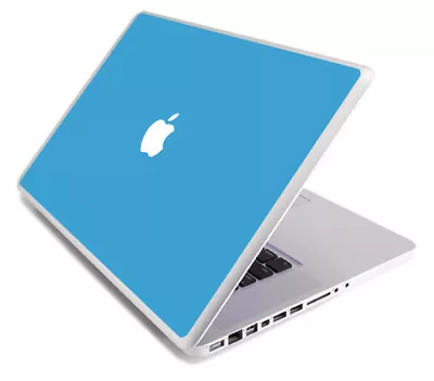 SKY BLUE Vinyl Lid Skin Cover Decal Fits Apple MacBook Pro 17 A1297 Laptop • $9.99