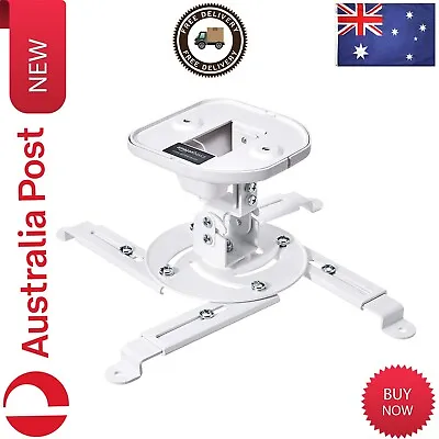 $47.99 • Buy Tilting Projector Bracket Mount For Ceiling And Wall, 15 Kg / 33lbs White | AU