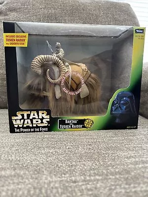 Star Wars Power Of The Force Bantha And Tusken Raider Kenner Open Box As Is 1998 • $65