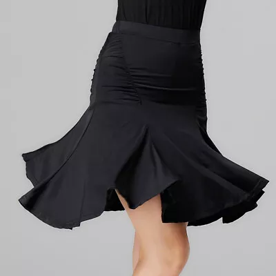 Latin Rumba Samba Cha Cha Tango Salsa Paso Doble Practice Dance Skirts Dancewear • $37.19